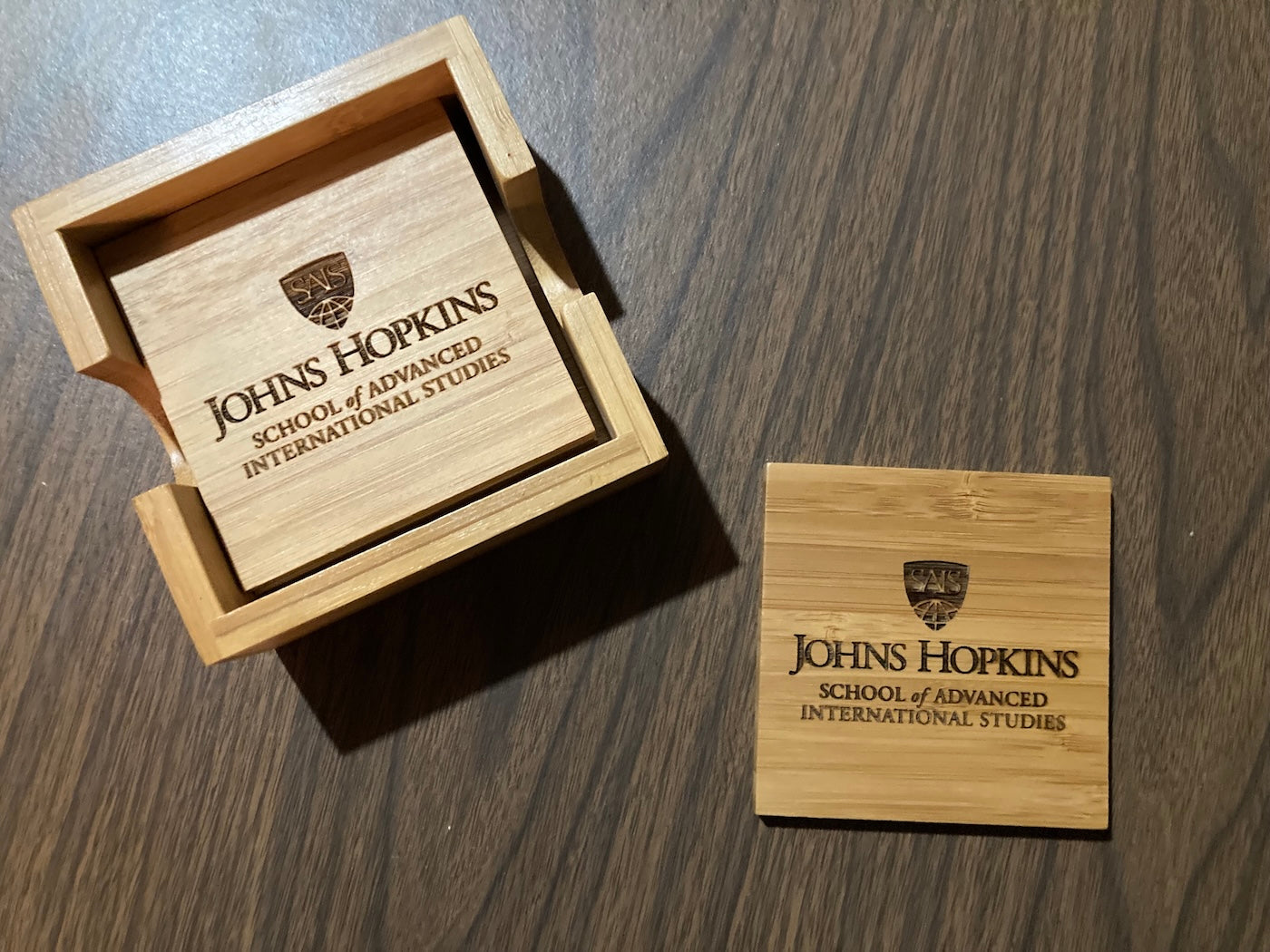 SAIS Bamboo Coaster Set